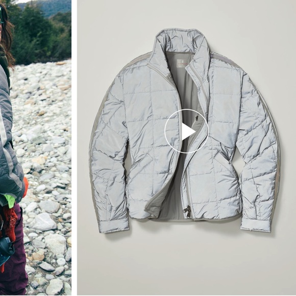 FP Movement by Free People Reflective Silver Puffer Jacket small - Picture 6 of 16